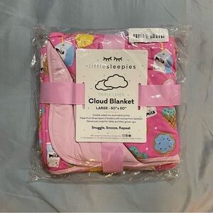 Little Sleepies Pink Cookies and Milk Cloud Blanket
